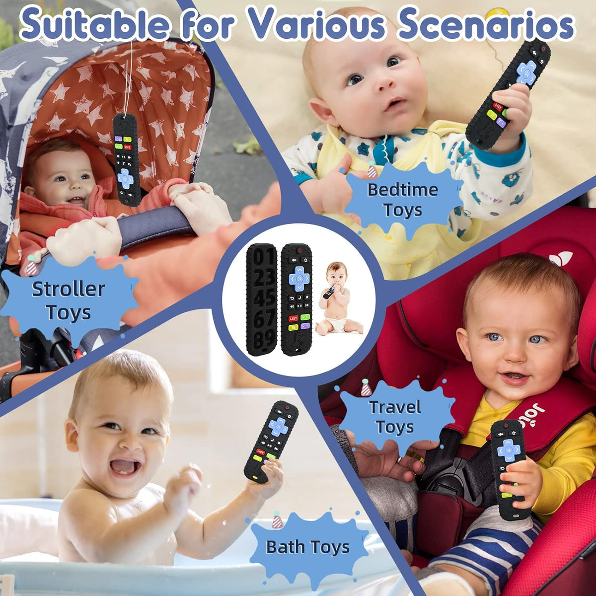 TV Remote Control Shape Baby Teether
