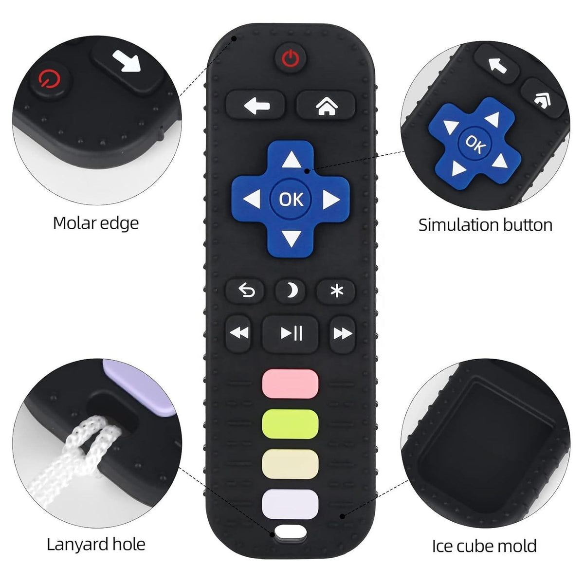 TV Remote Control Shape Baby Teether
